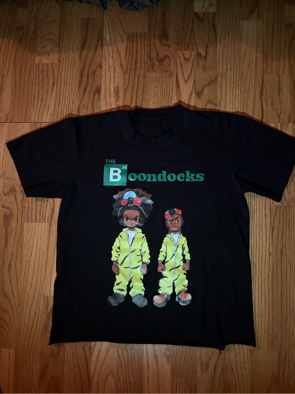 The Boondocks Graphic Tee - Black with Yellow Print